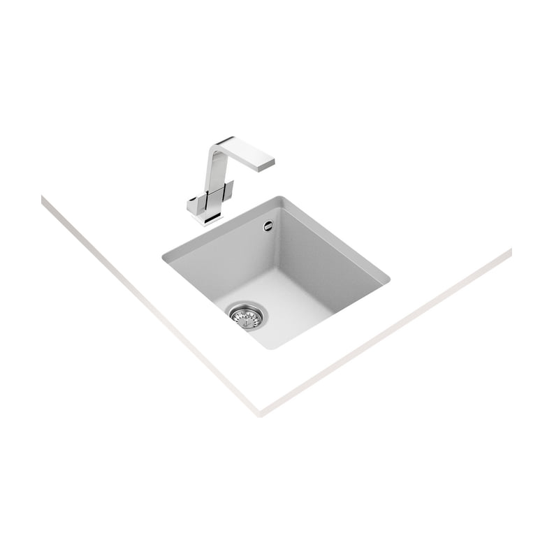 Fregadero Teka Square 40.40 TG blanco ártico, bajo encimera