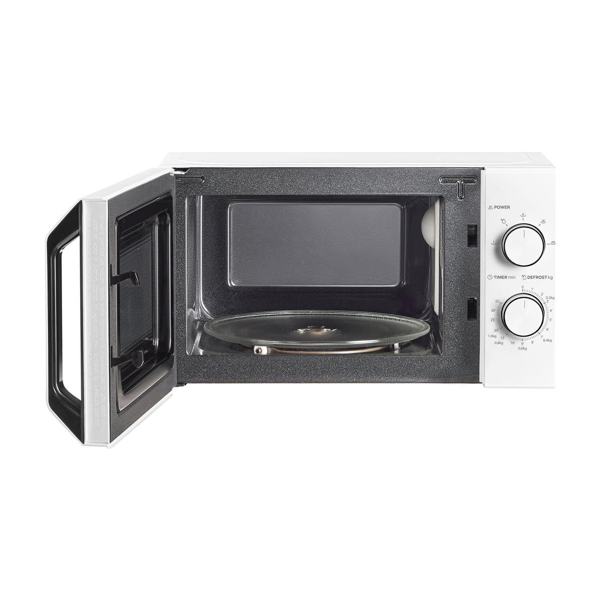 Microondas Midea MM20CF2E de 20 l y 700 W, blanco