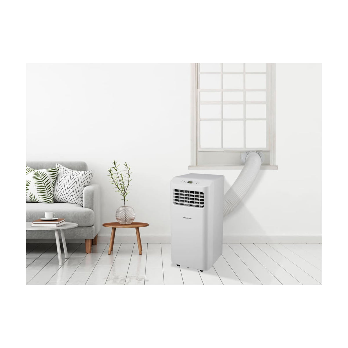 Aire acondicionado portátil Hisense APC09KV, 2490 W y clase A
