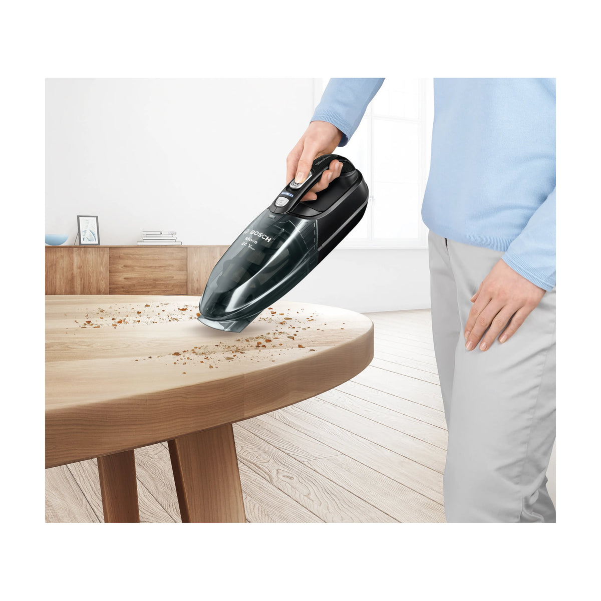 Aspirador de mano Bosch BHN24L sin cable, hasta 45 minutos de autonomía