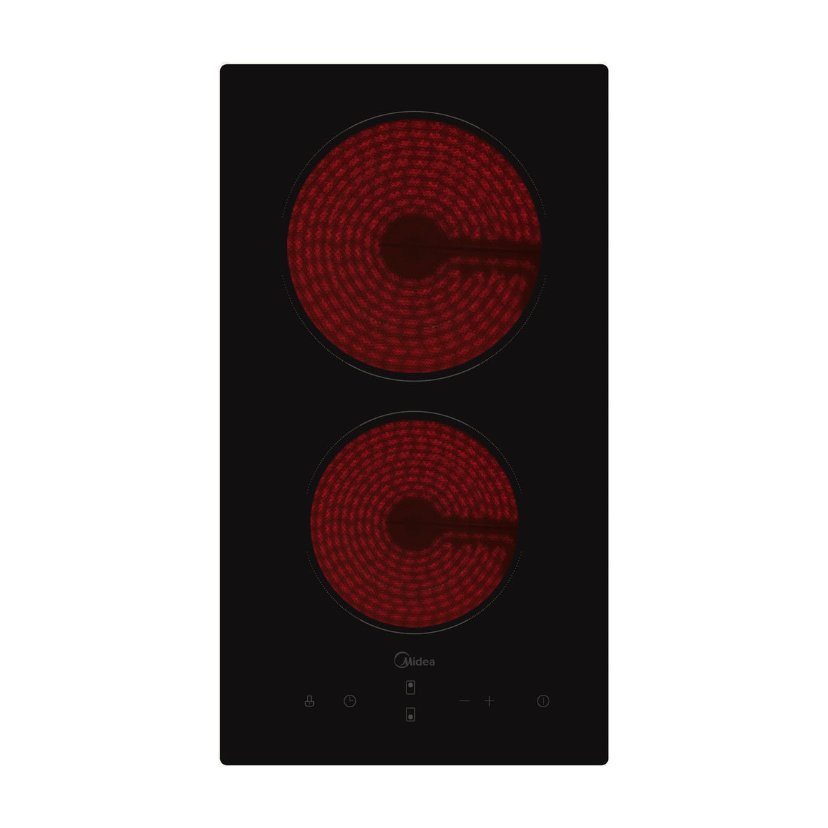Placa vitrocerámica Midea MCH300D111K0 de 28,8 cm, 2 zonas y 3000 W