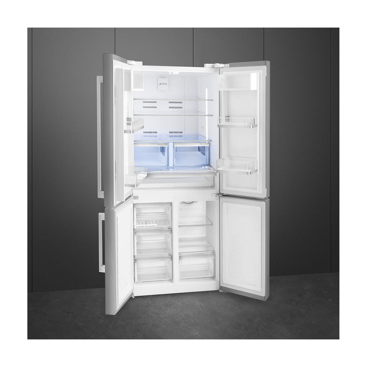 Frigorífico americano Smeg FQ60XDE de 4 puertas, No Frost total