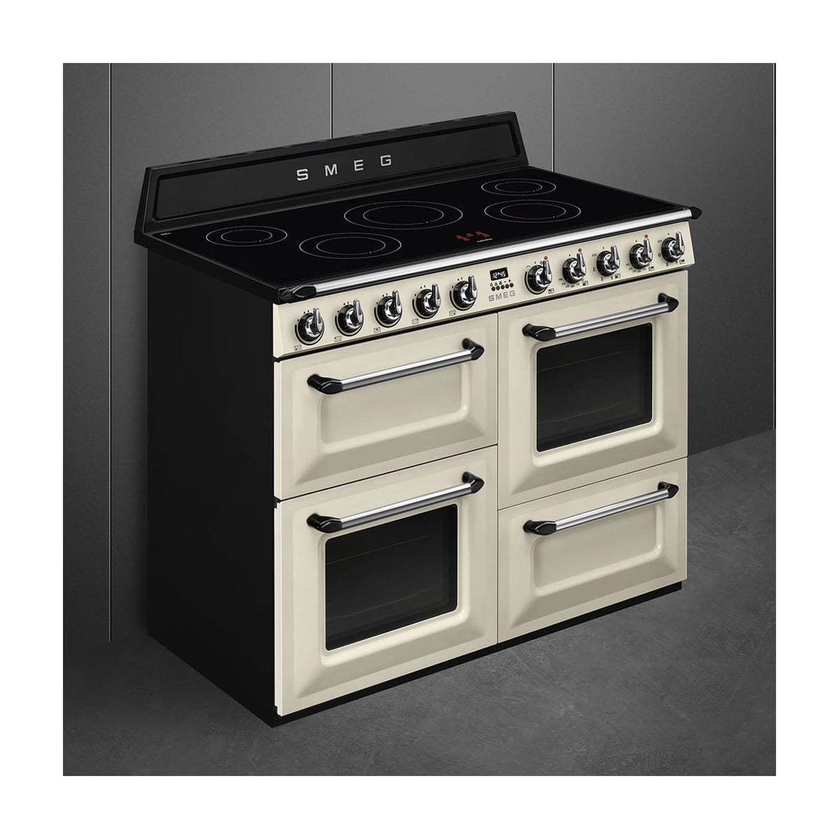 Cocina de inducción Smeg TR4110IP2 de 110 cm con tres hornos