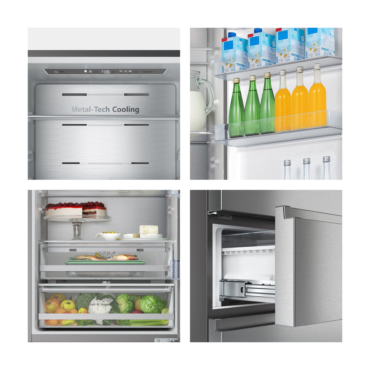 Frigorífico combi Hisense RT641N4AIE de 3 puertas, 493 l y Total No Frost
