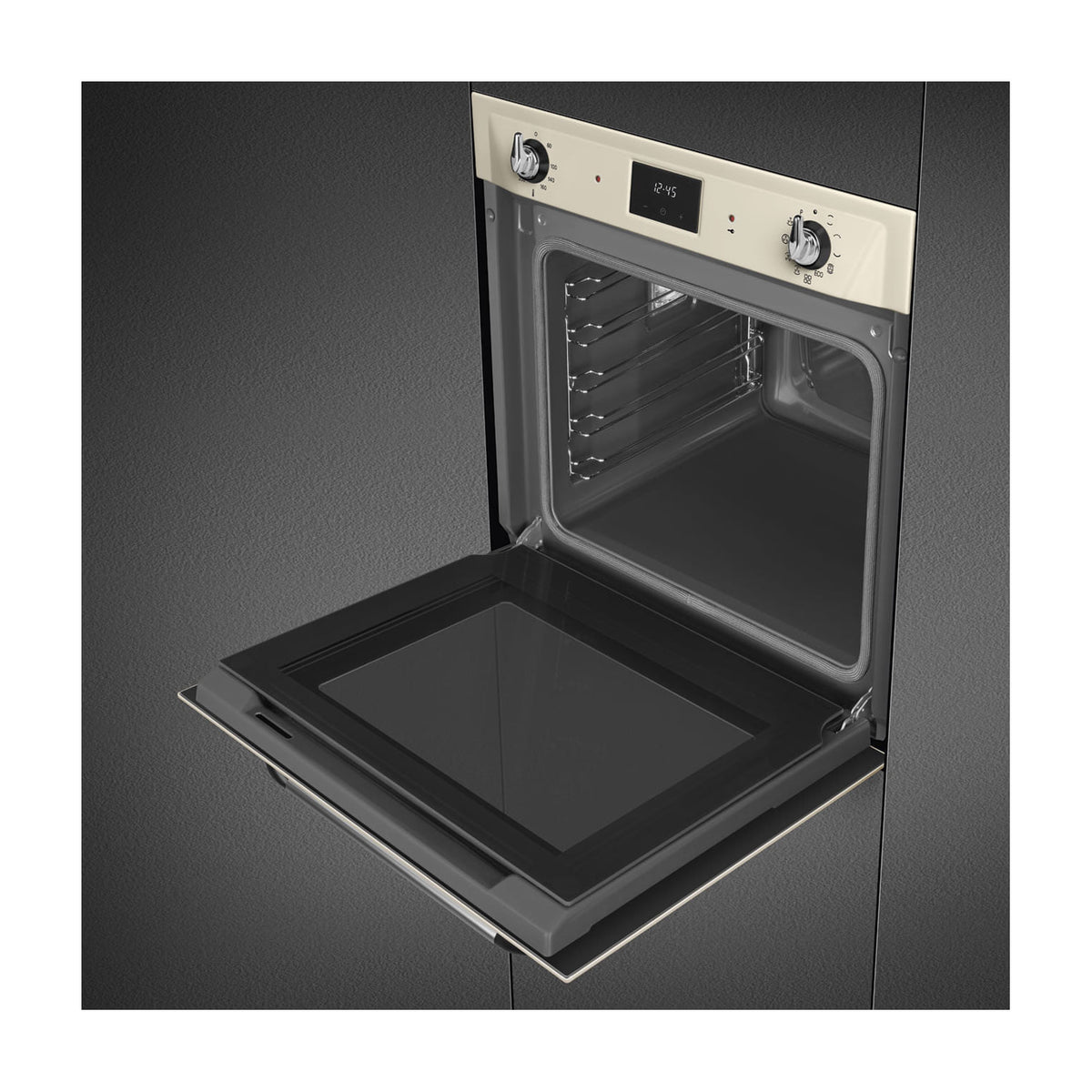Horno multifunción Smeg SOP6900TP pirolítico, 68 l, crema