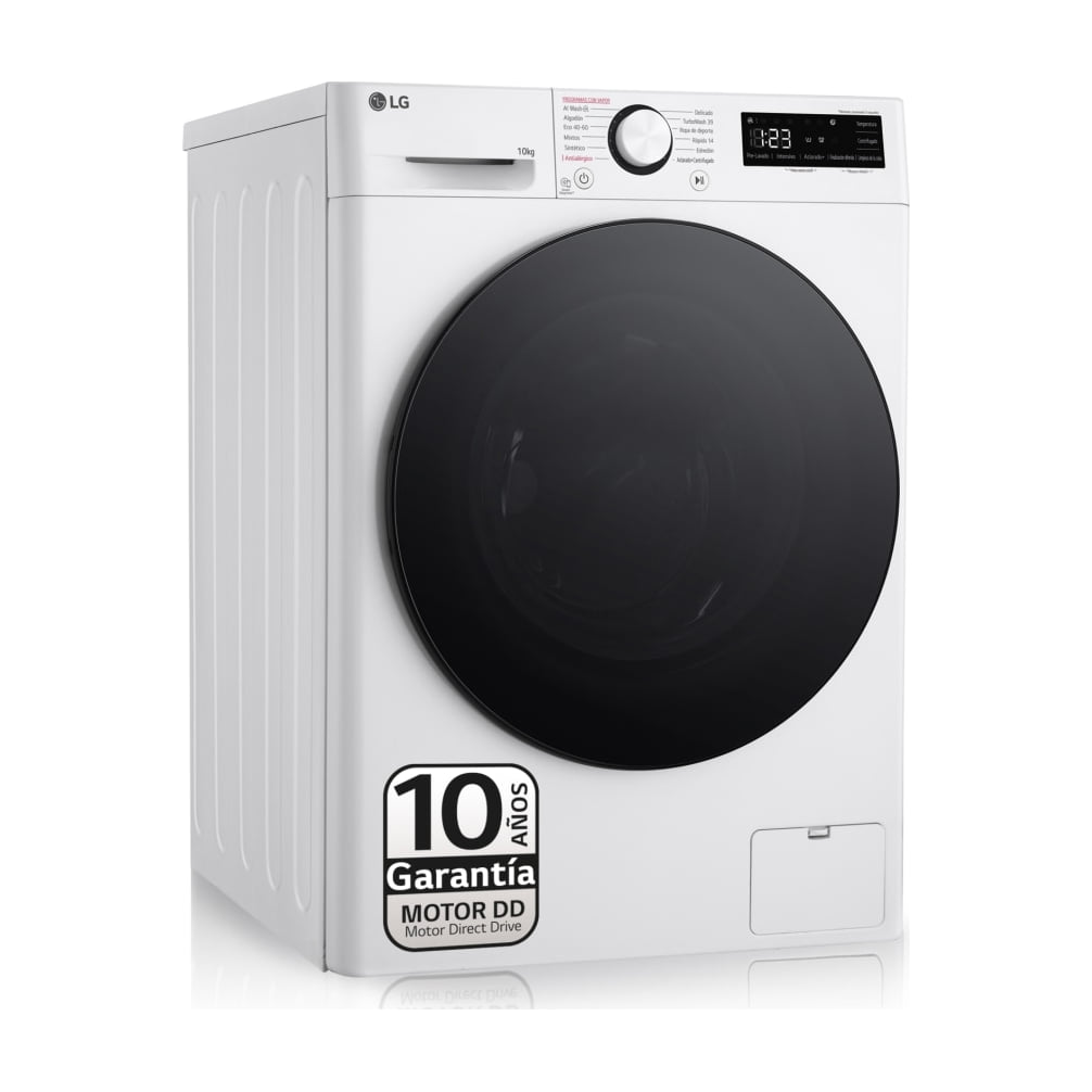 Lavadora LG F4WR6010AGW de 10 kg y 1400 rpm