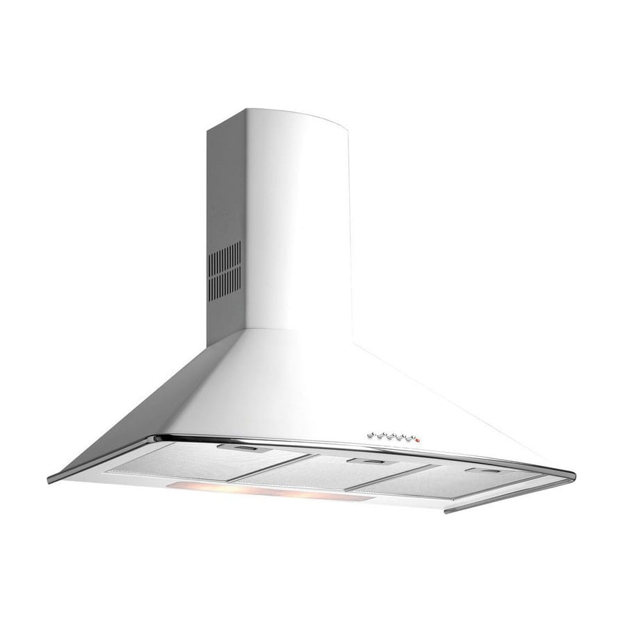 Campana decorativa Teka DM 675 W blanca, 60 cm e iluminación LED