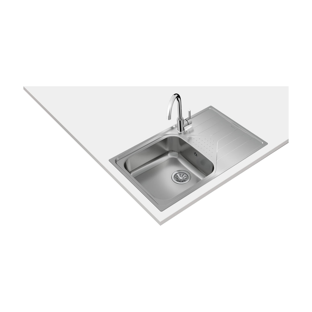 Fregadero Teka Universe 50 T-XP 1C 1E Max D de inox con escurridor derecho
