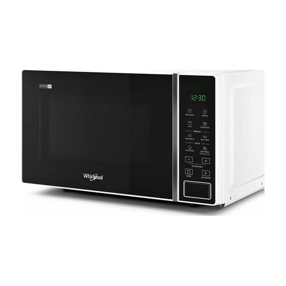 Microondas Whirlpool MWP 203 W con grill, 20 l, blanco