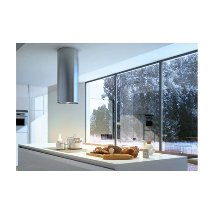 Campana de isla Mepamsa Cylindra Isla Pro Inox LED0, 37 cm y 660 m³/h