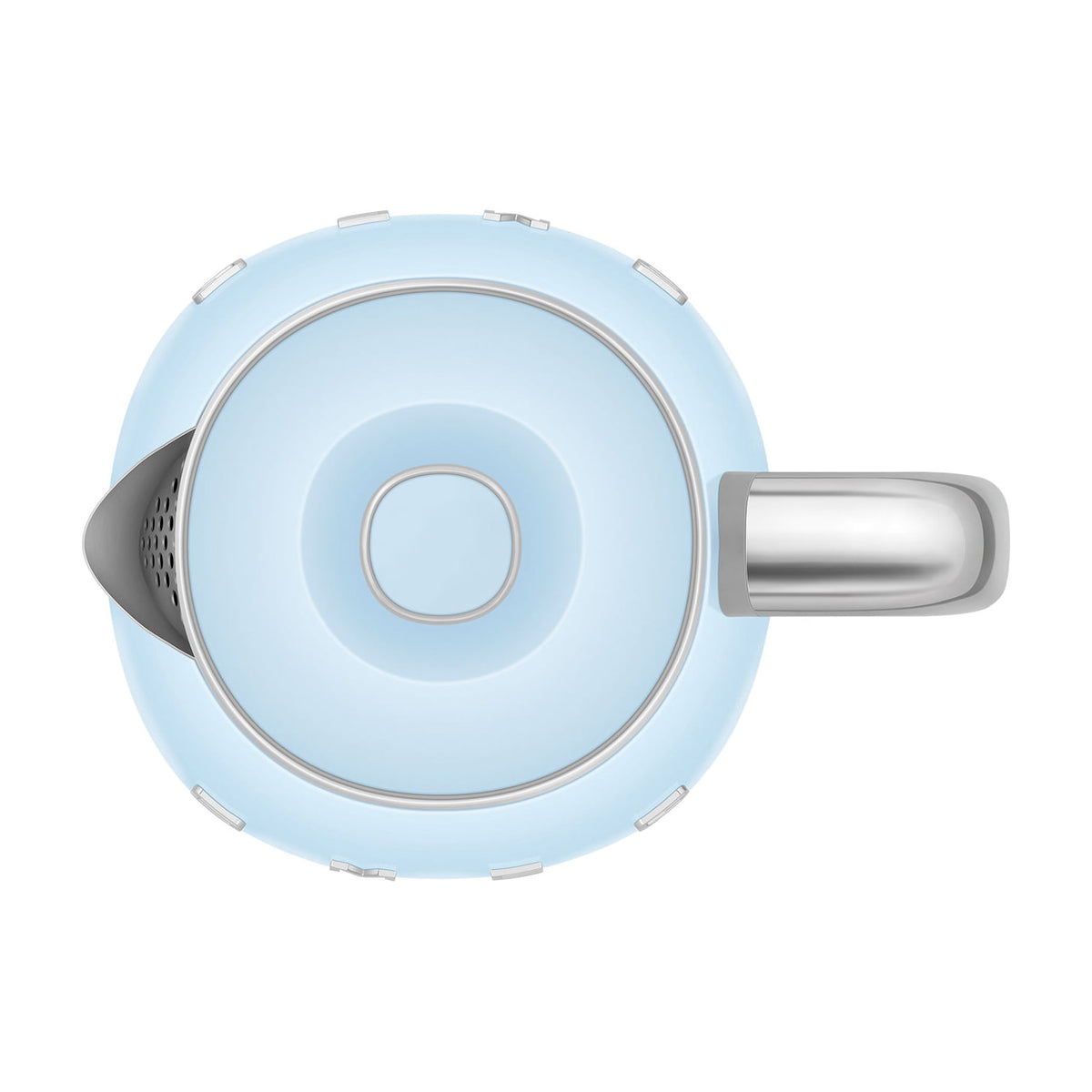 Mini hervidor Smeg KLF05PBEU de 0,8 l y 1400 W, azul pastel