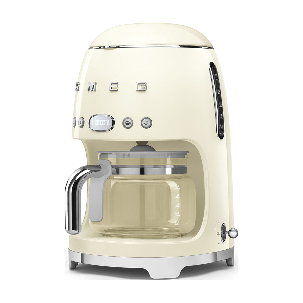 Cafetera de goteo Smeg DCF02CREU de 10 tazas, crema
