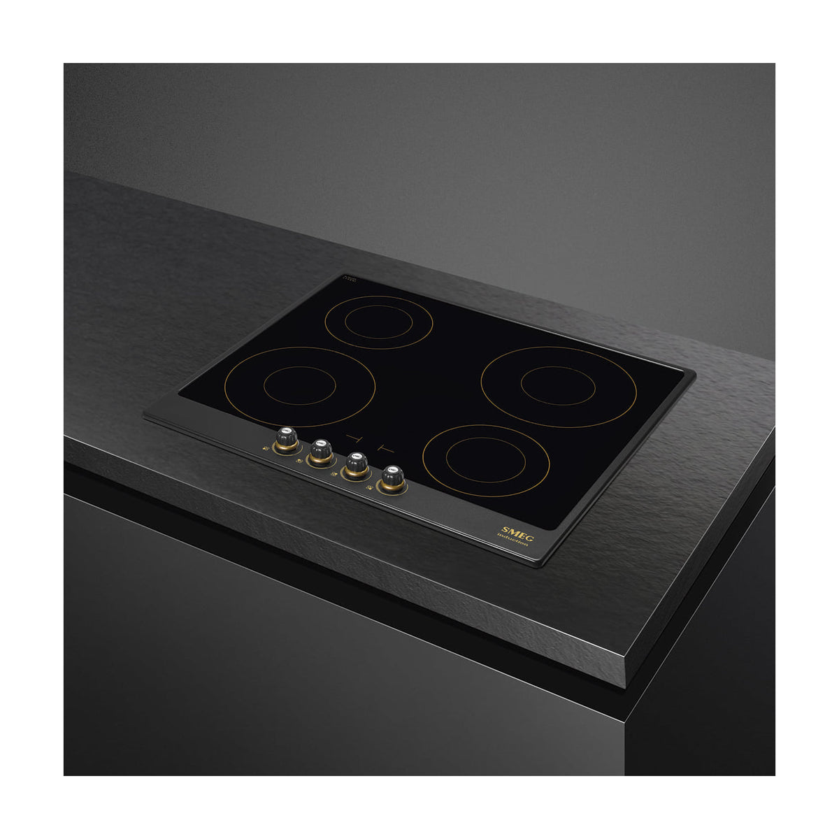 Placa de inducción Smeg SI764AOM de 60 cm con 4 zonas y mandos frontales