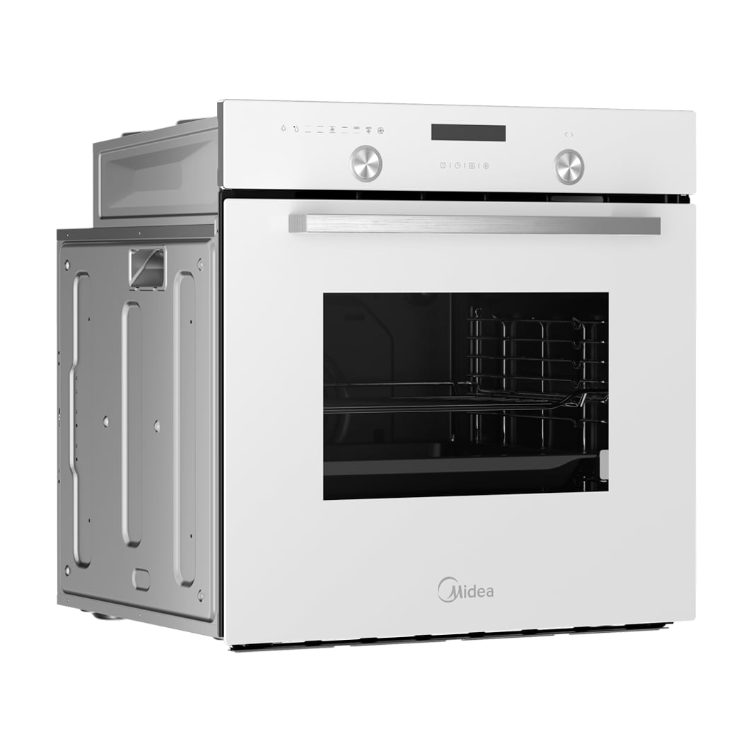 Horno multifunción Midea MBON5M90E5-WH de 70 l, cristal blanco