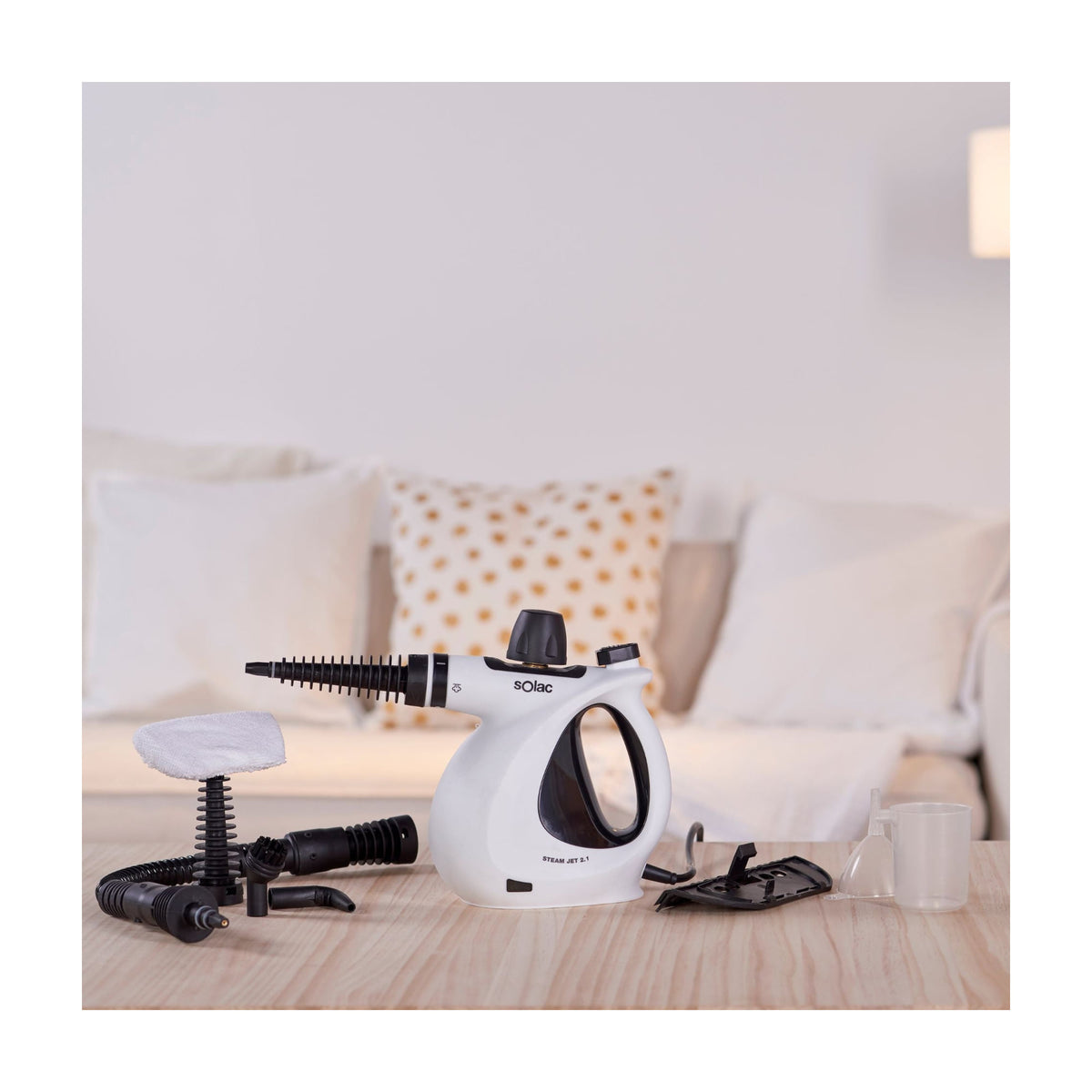 Limpiador de vapor Solac LV1301 Steam Jet 2.1, 1050 W y 3 bares
