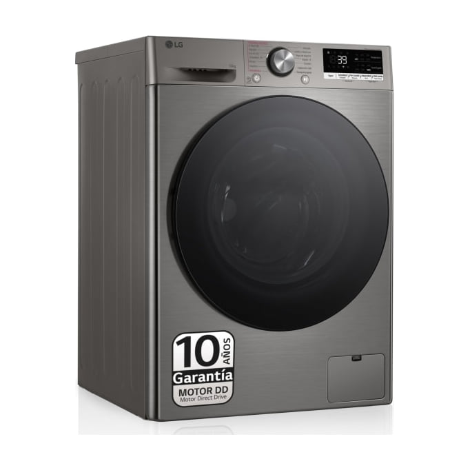 Lavadora LG F4WR7010AGS de 10 kg con vapor Steam e inox antihuellas