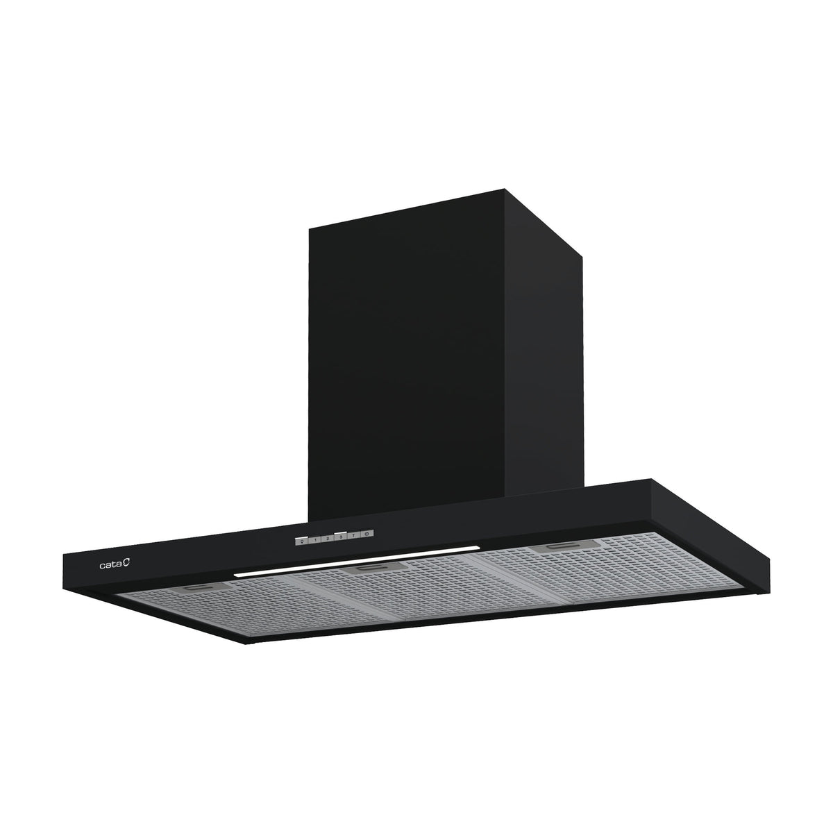 Campana decorativa CATA Sygma 9010 BK negra, 90 cm, clase A