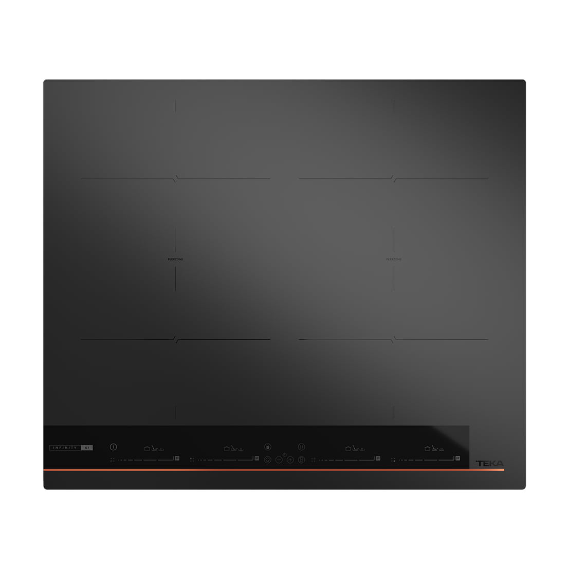 Placa de inducción Teka IBF 64-G1 MSP BM, 60 cm, Flex negro mate