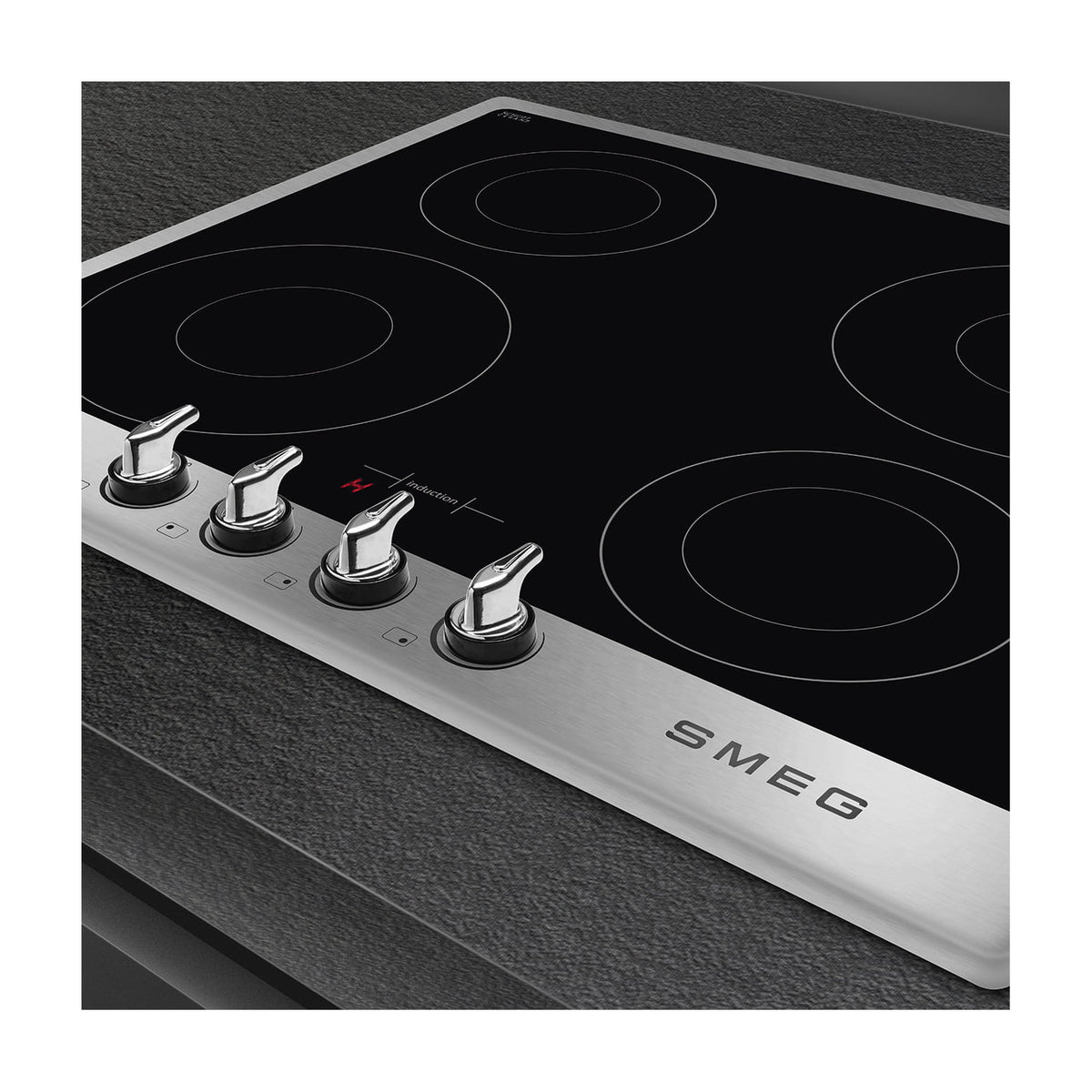 Placa de inducción Smeg SI964XM de 60 cm, 4 zonas y mandos frontales