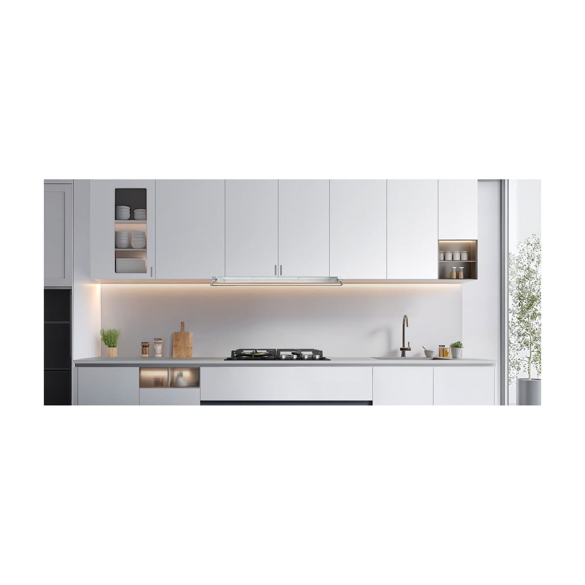 Campana integrable Midea MH90M02EM24SB de 90 cm, inox y clase A
