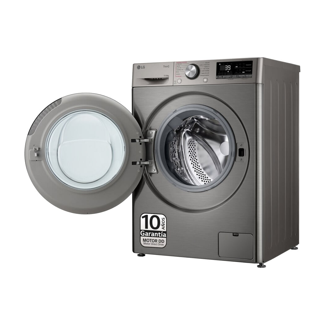 Lavasecadora LG F4DR7011AGS de 11/6 kg, inox antihuellas