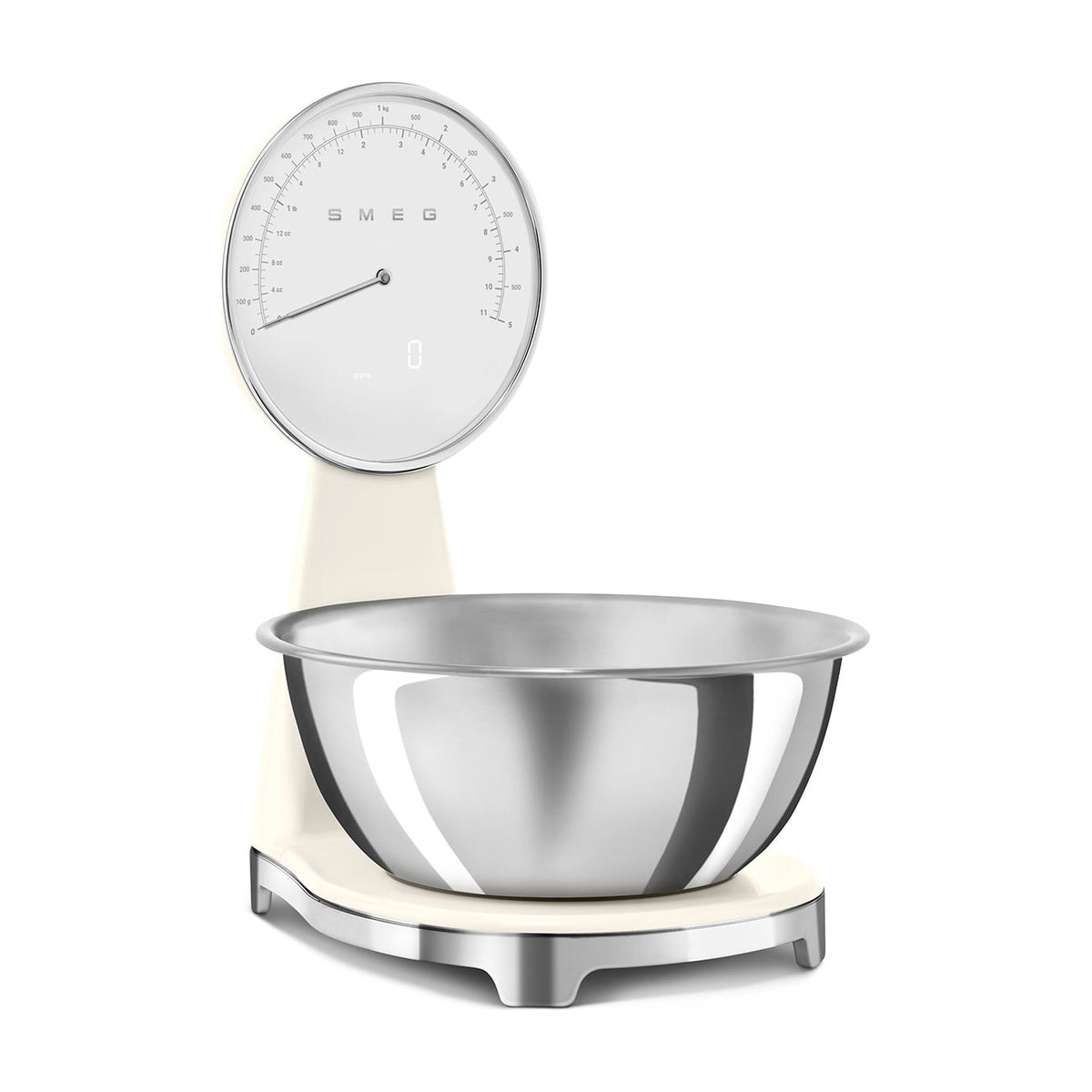 Báscula de cocina Smeg KSF01CRWW analógica y digital, 5 kg, crema