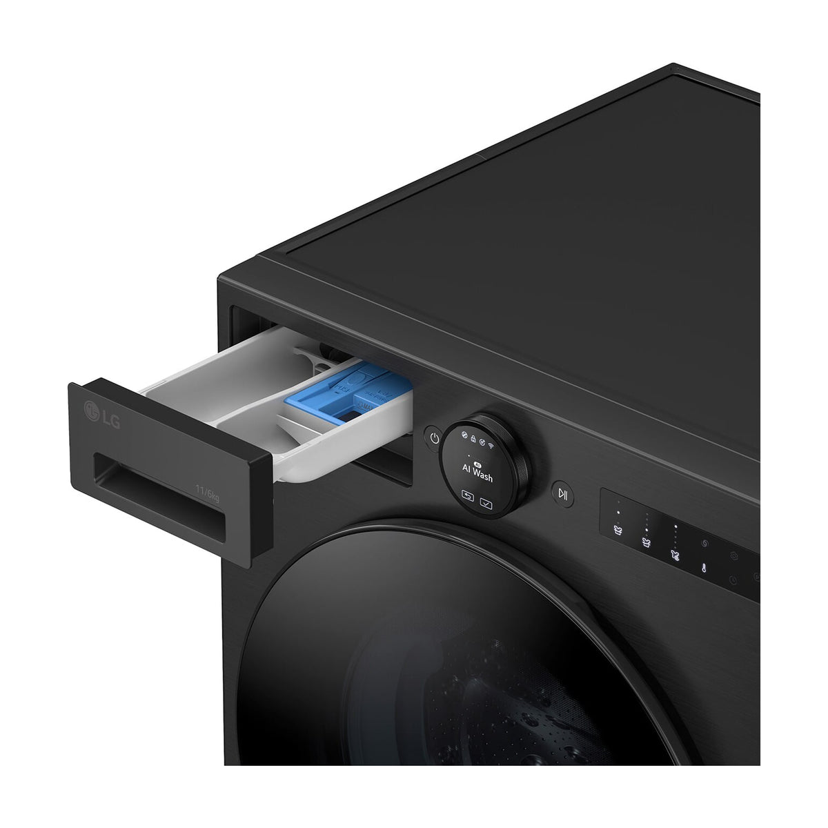 Lavasecadora LG W4X7016TBB de 11/6 kg con AI Direct Drive y Wi-Fi