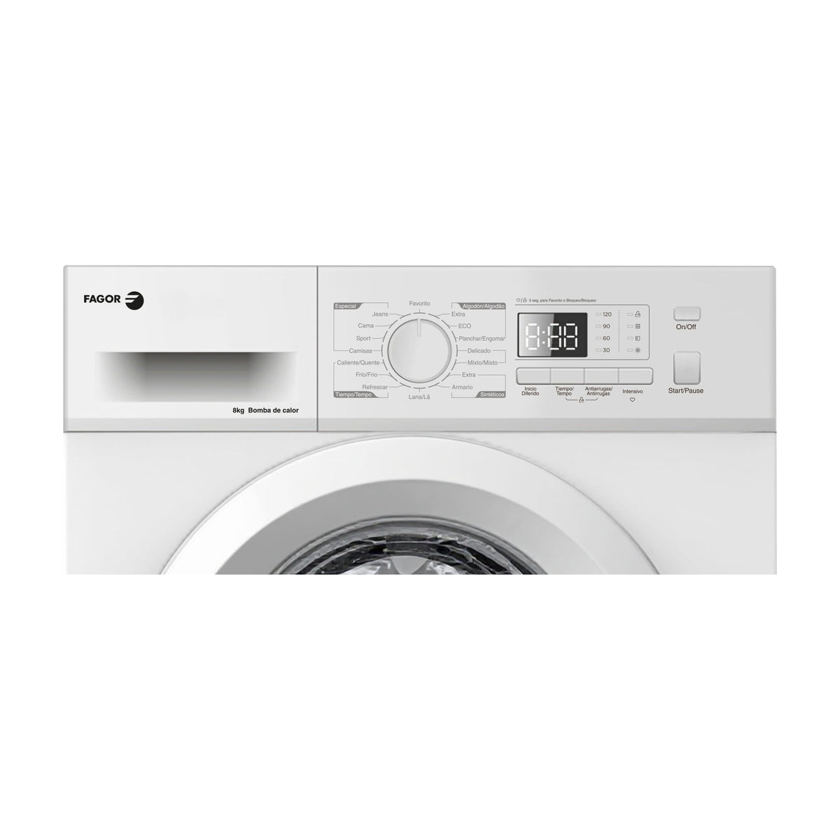 Secadora Fagor 3SFE-870BE de bomba de calor, 8 kg, clase D