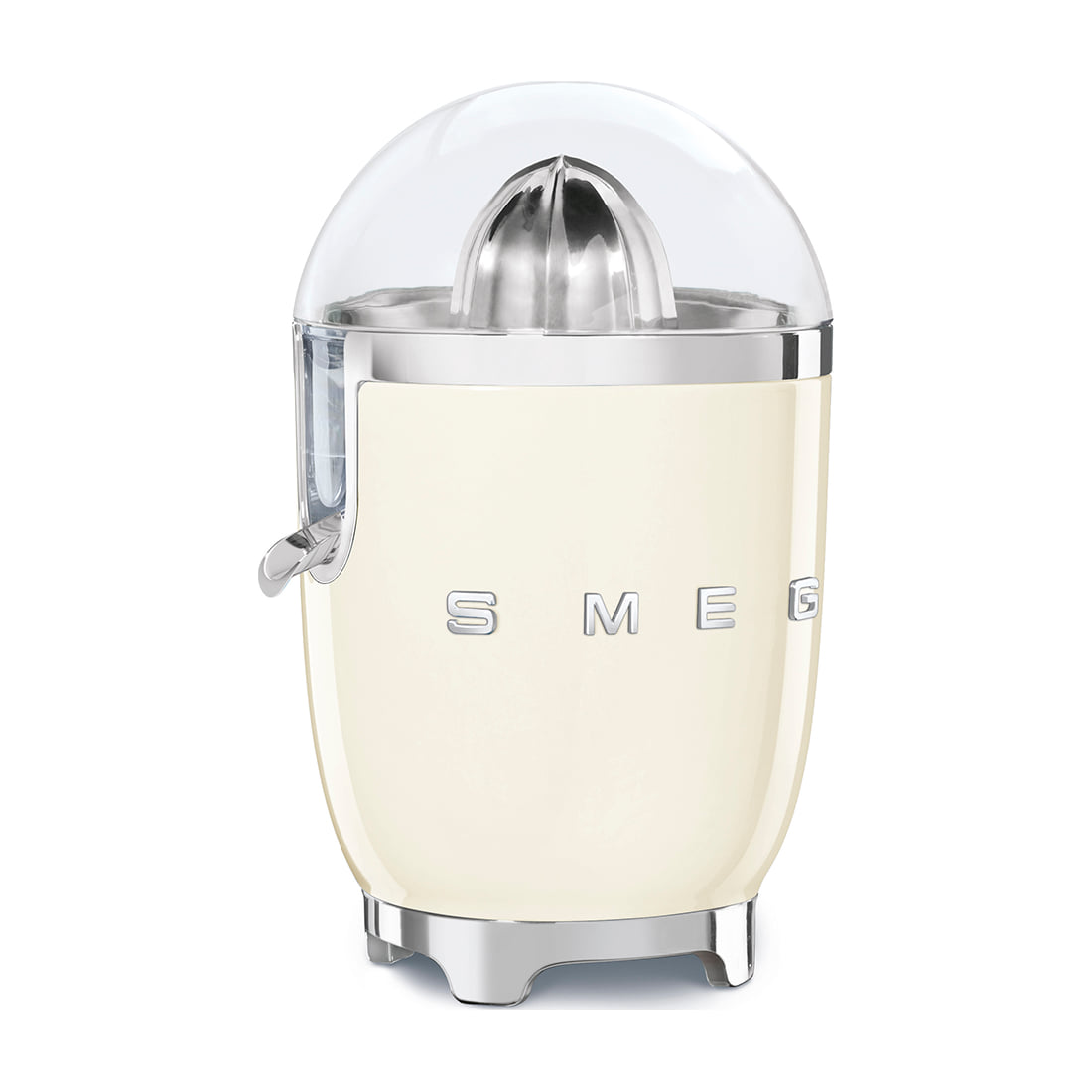 Exprimidor Smeg CJF11CREU crema, 70 W y boquilla antigoteo