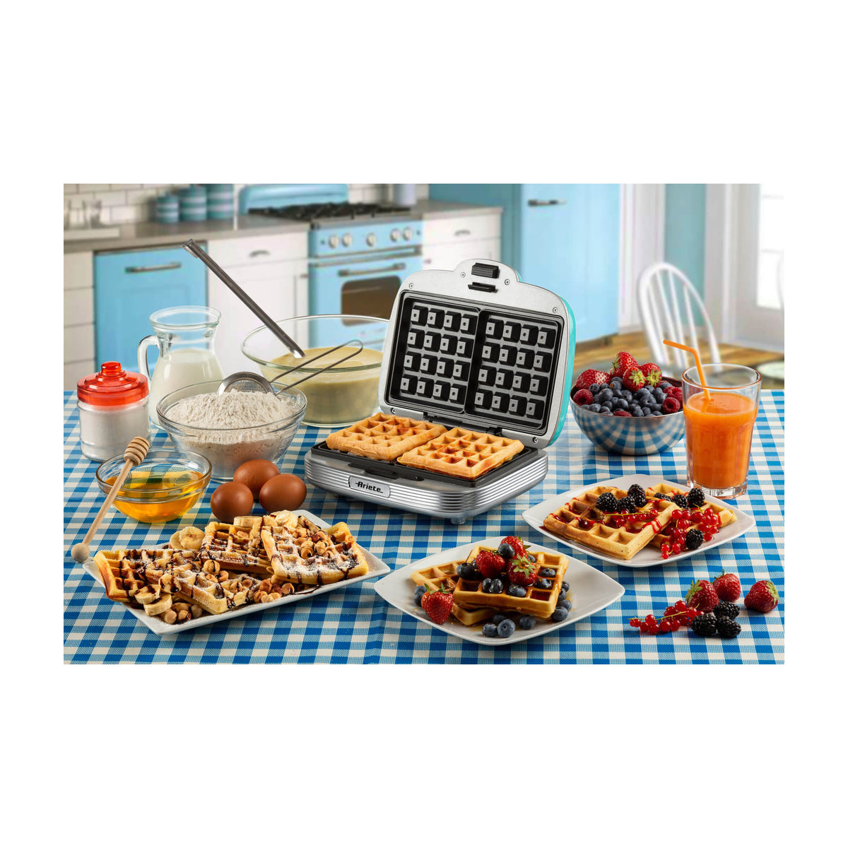 Gofrera Ariete Party Time 1973/01, 700 W y placas antiadherentes