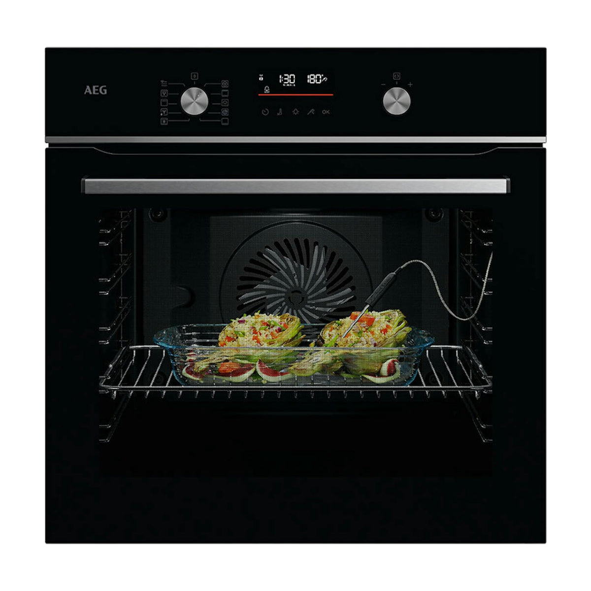 Horno multifunción AEG OA5PB531AB de 71 l, pirolítico y con WiFi