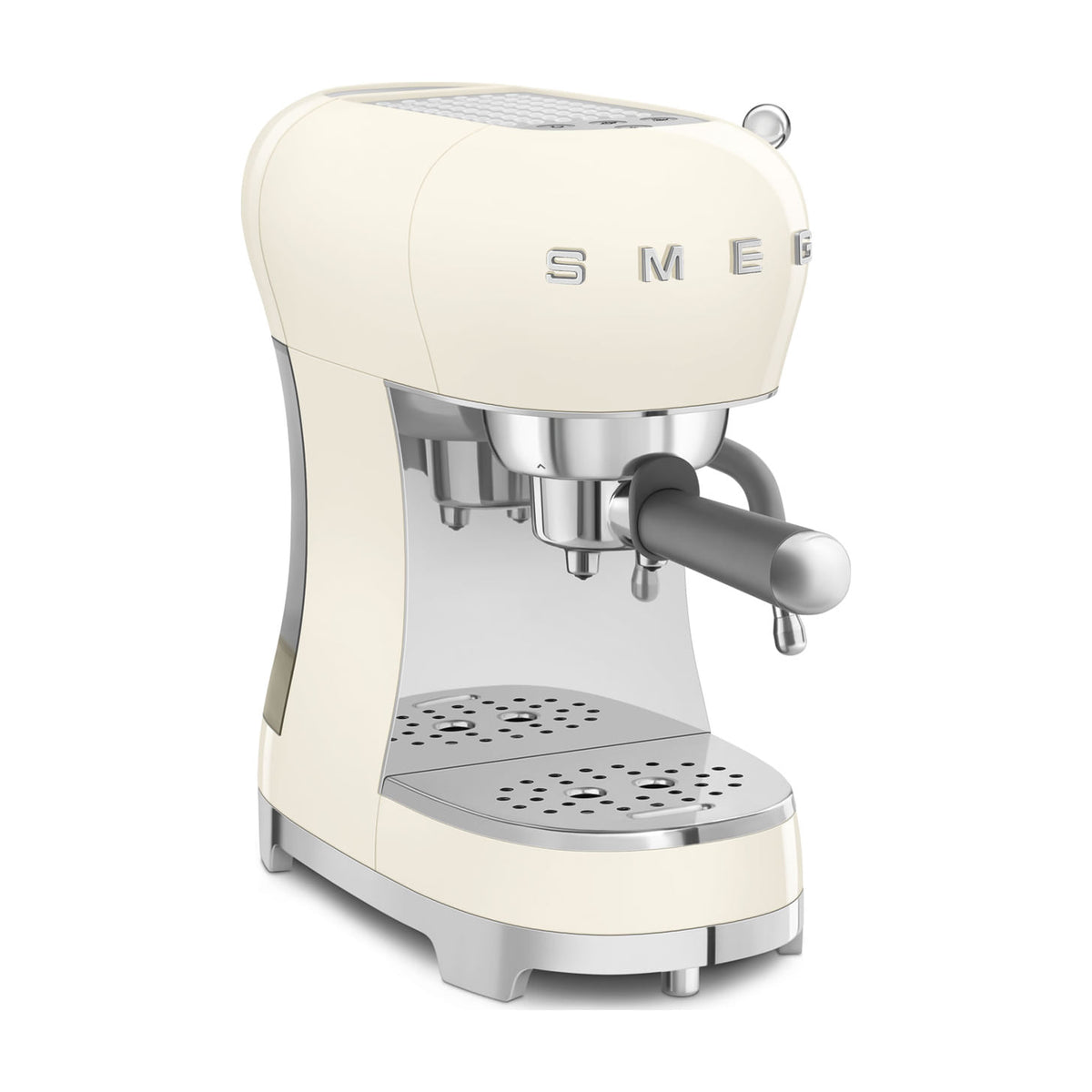 Cafetera espresso manual Smeg ECF02CREU de 15 bar en color crema