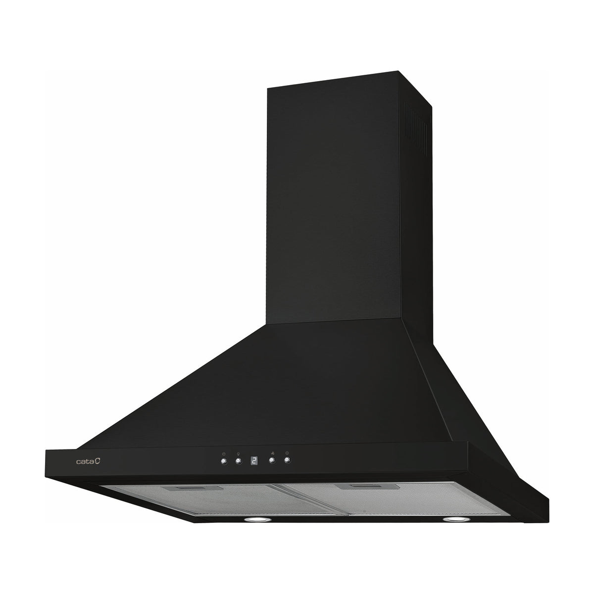 Campana decorativa CATA Beta Pro 6000 BK de 60 cm con iluminación LED