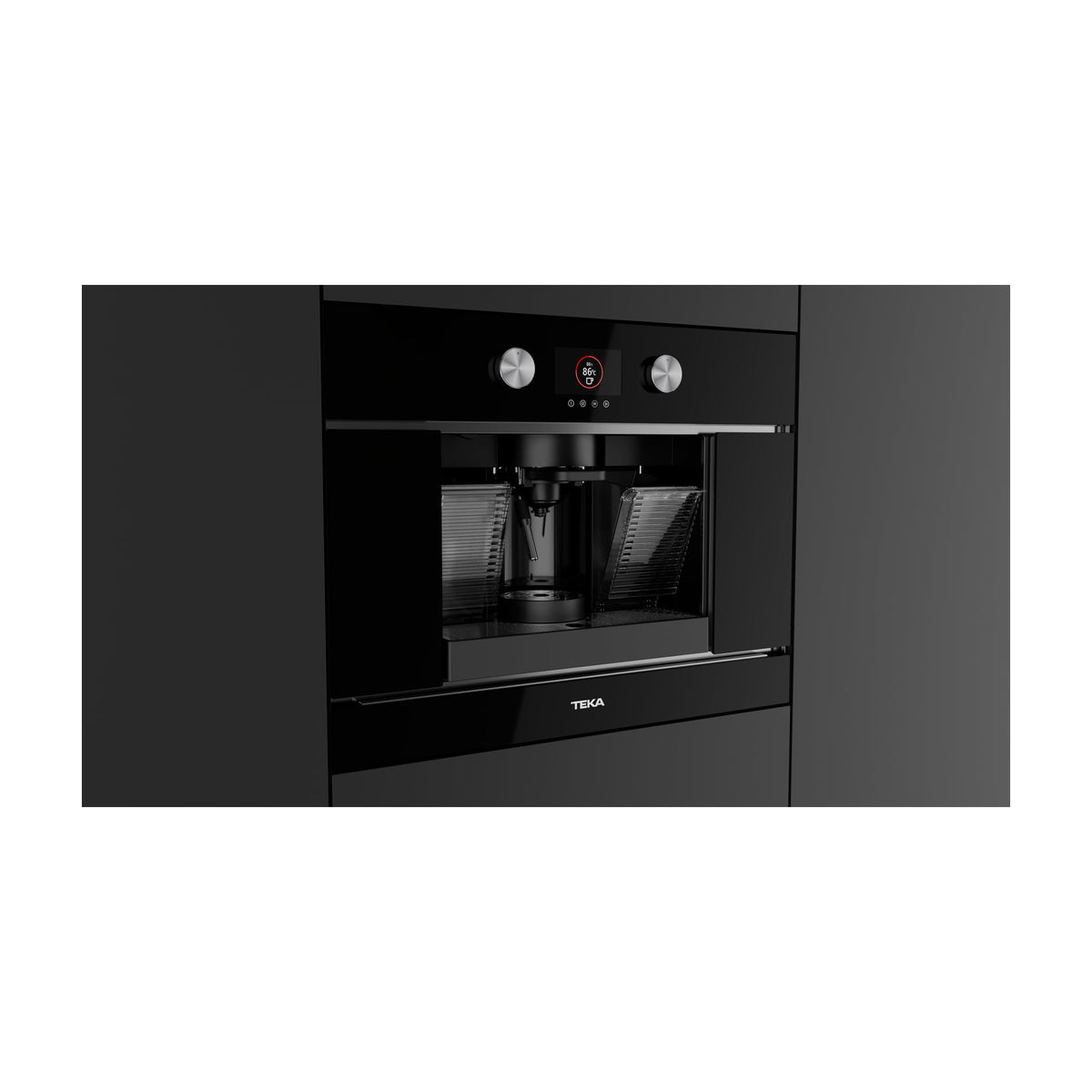 Cafetera integrable Teka CLC 8350 MC BK E01 multicápsula, 19 bar