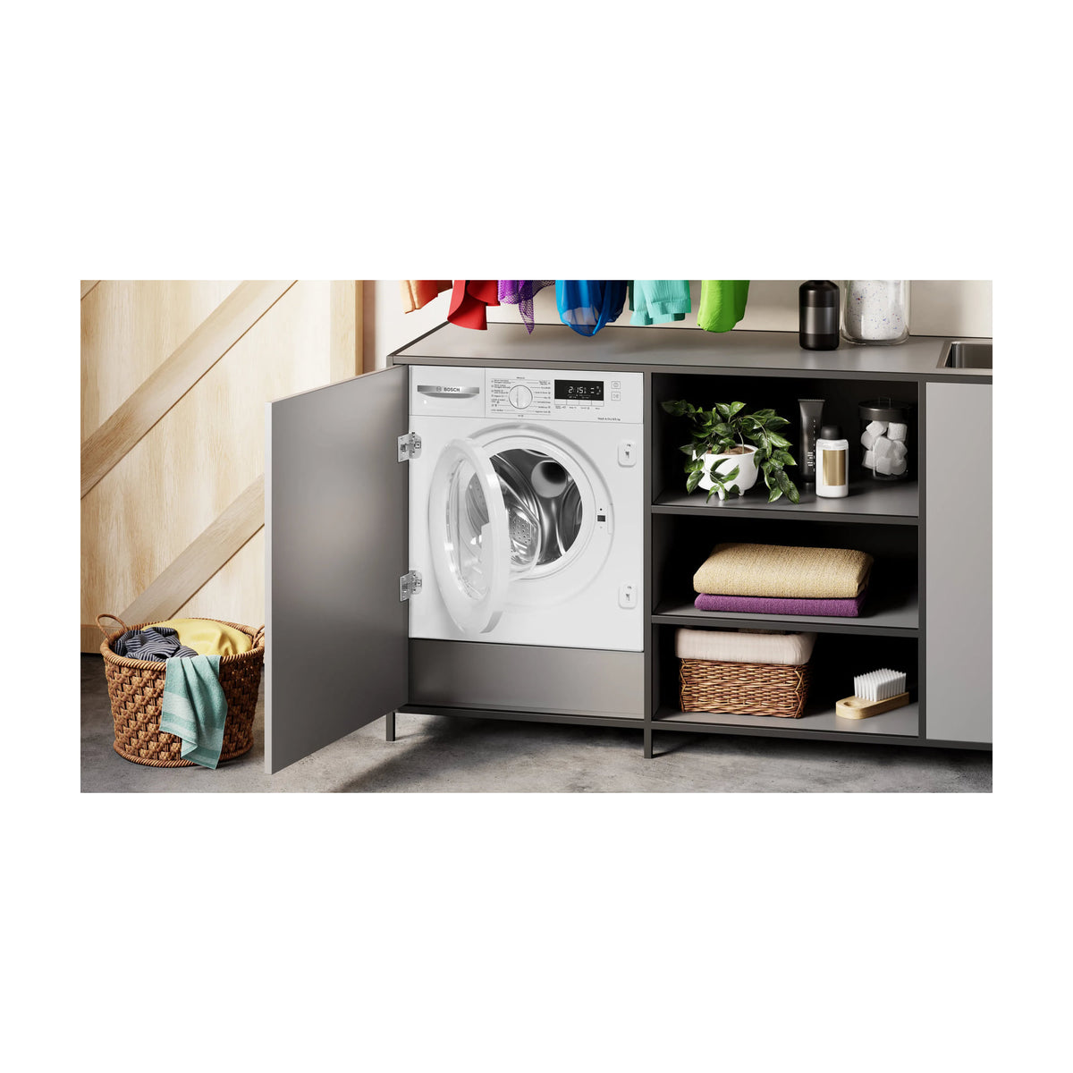 Lavasecadora integrable Bosch WKD28260ES, 8/5 kg y 1400 rpm