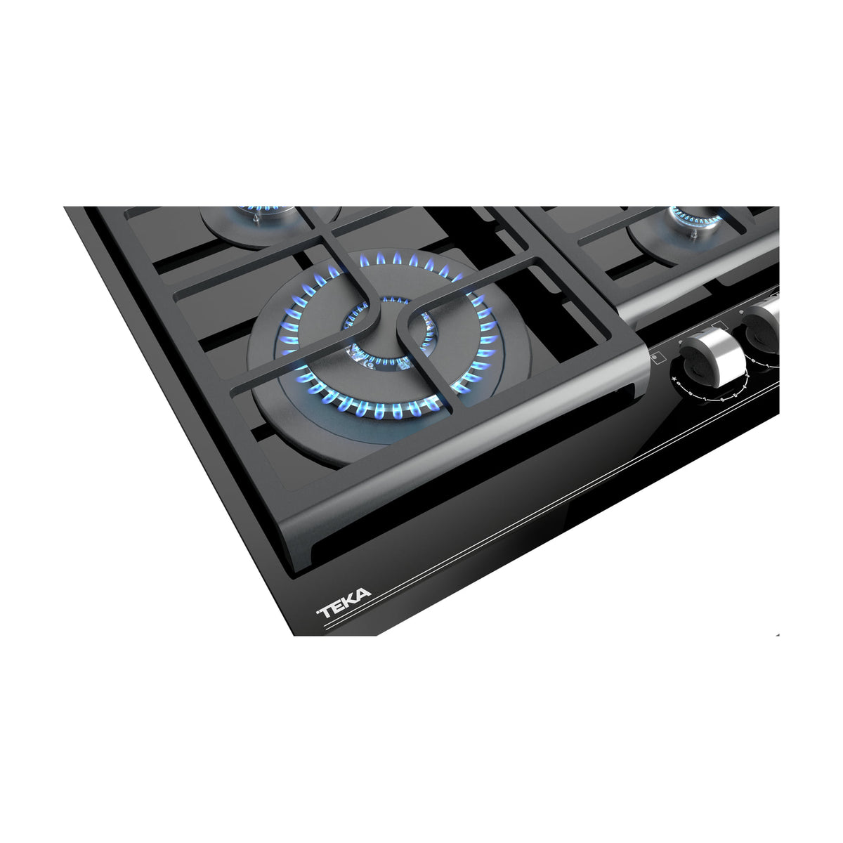 Placa de gas Teka GZC 64320 XB de 60 cm con 4 quemadores y ExactFlame