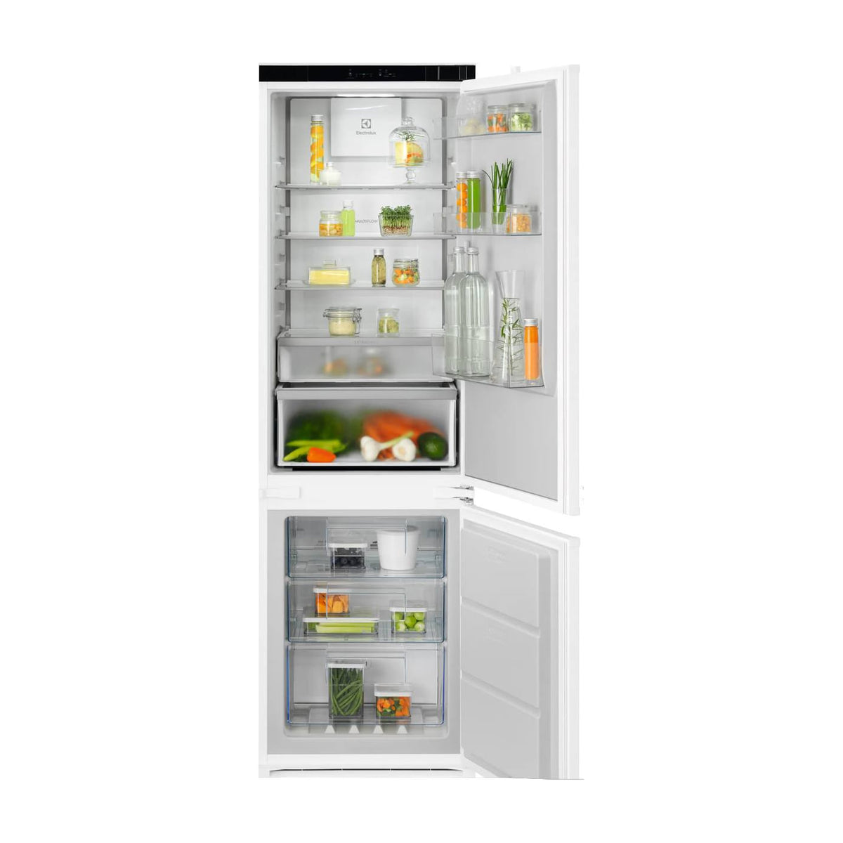 Frigorífico combi Electrolux ENA7CE18S1 integrable, Total No Frost, 249 l