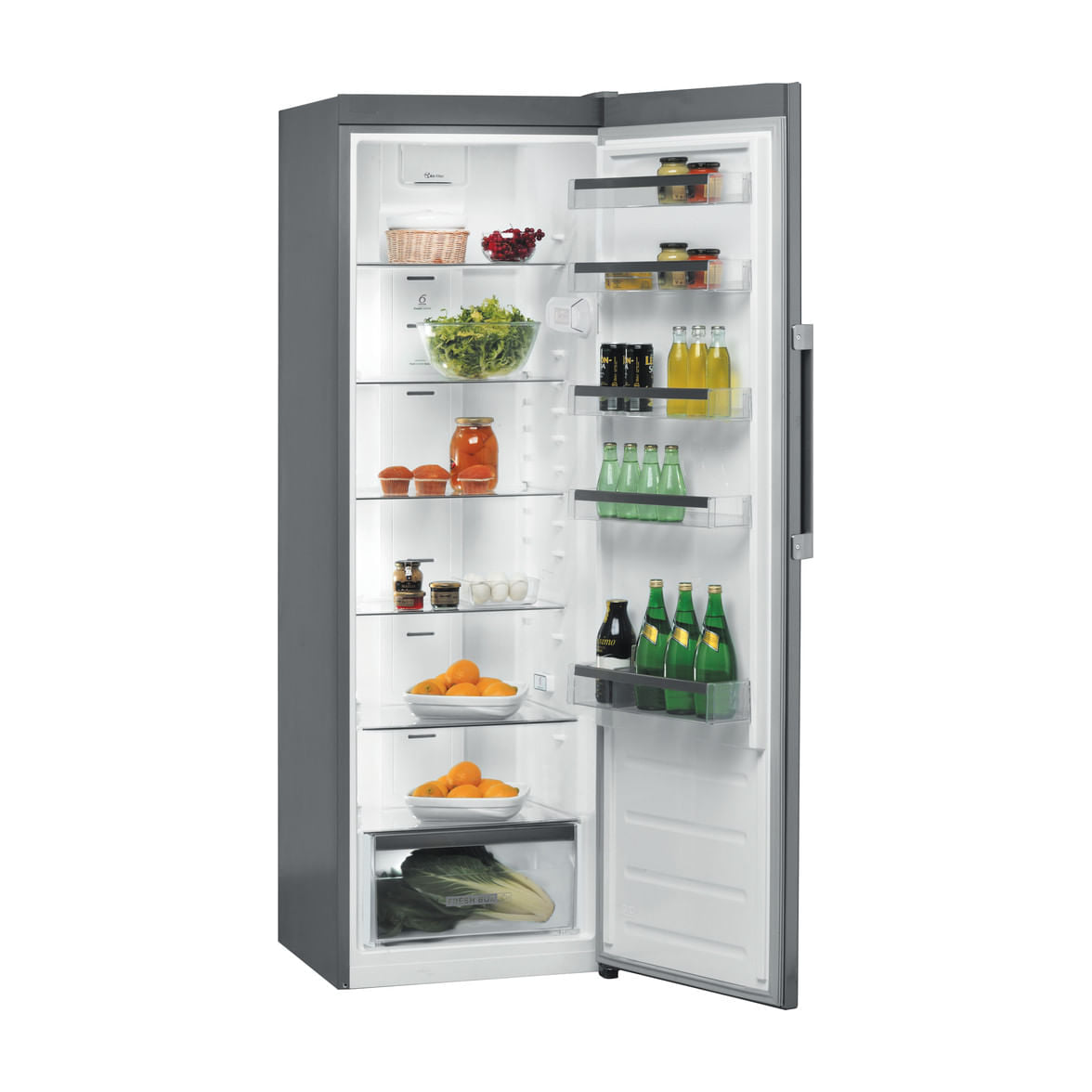 Frigorífico de una puerta Whirlpool SW8 AM2Q X 2, 363 l, inox