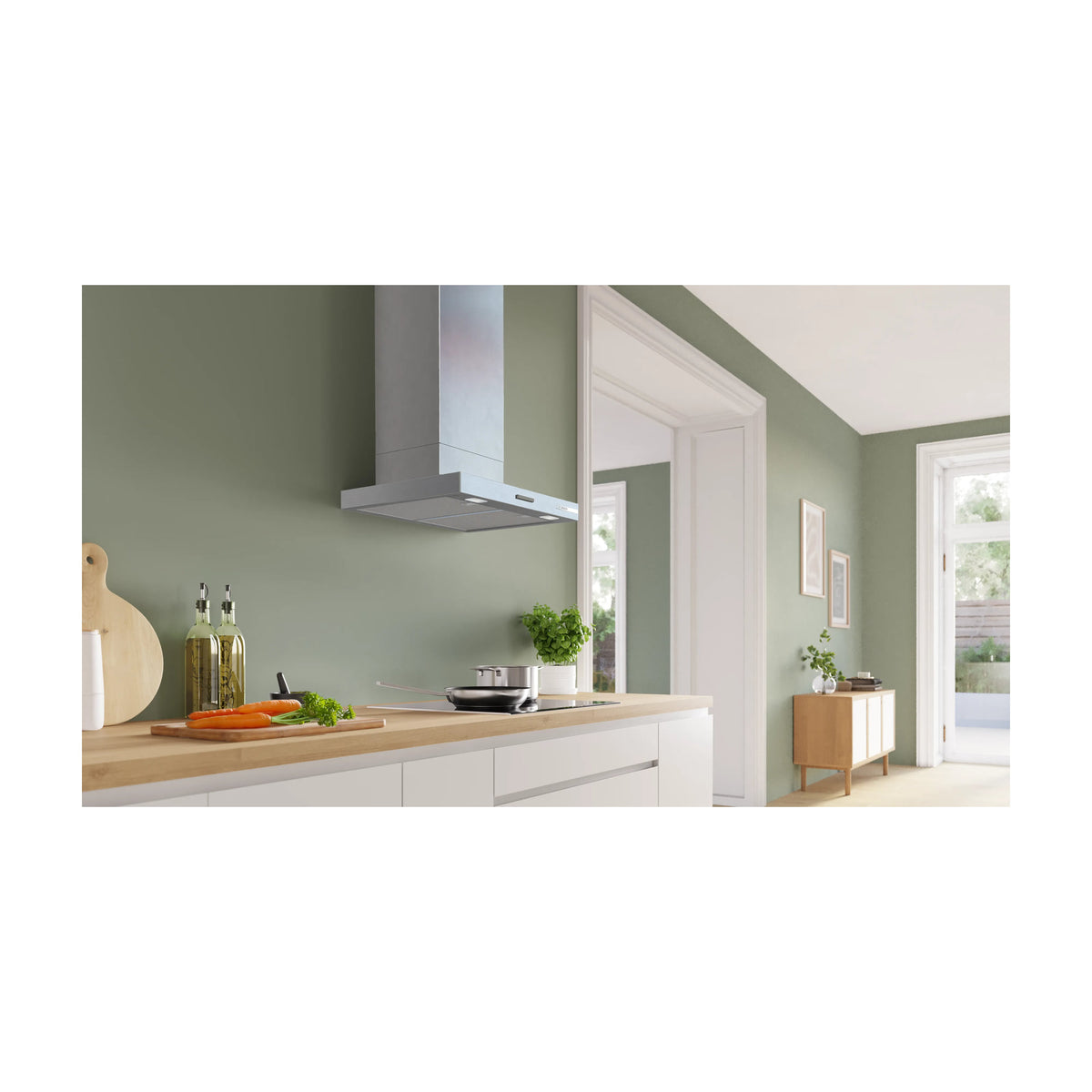 Campana decorativa Bosch DWB65CC30 de 60 cm y 594 m³/h
