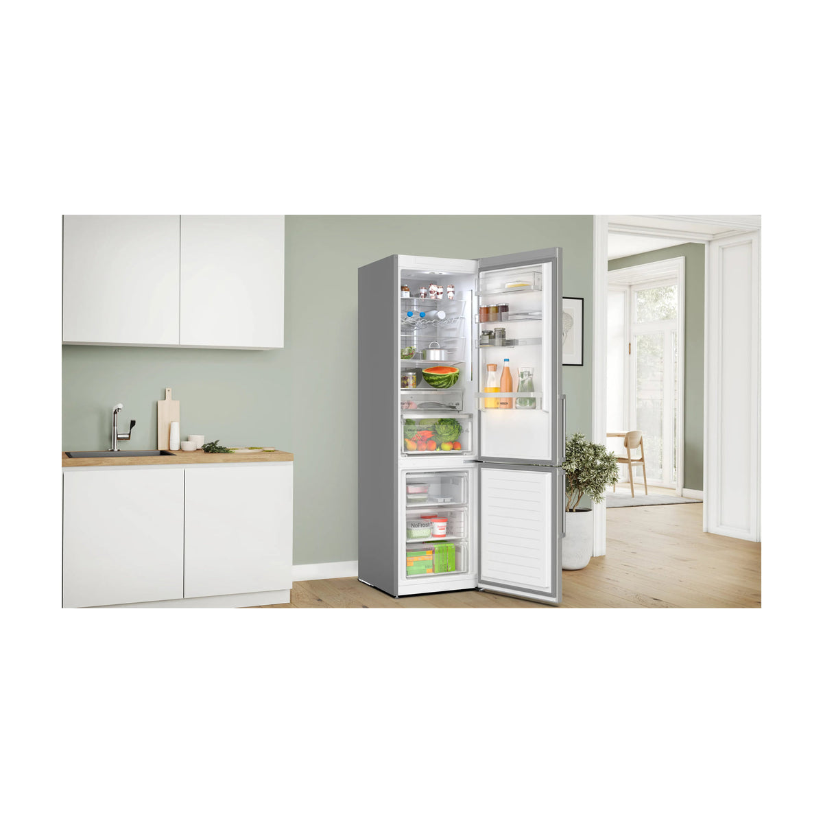 Frigorífico combi Bosch KGN39AIBT, Total No Frost, 363 l