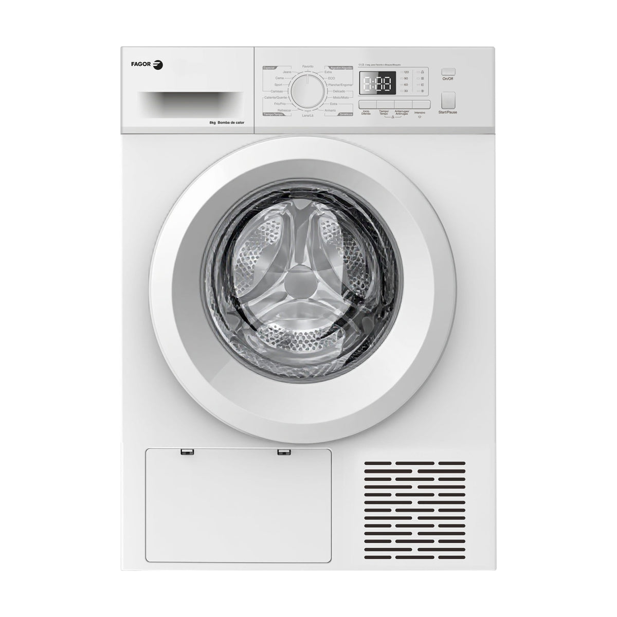 Secadora Fagor 3SFE-870BE de bomba de calor, 8 kg, clase D