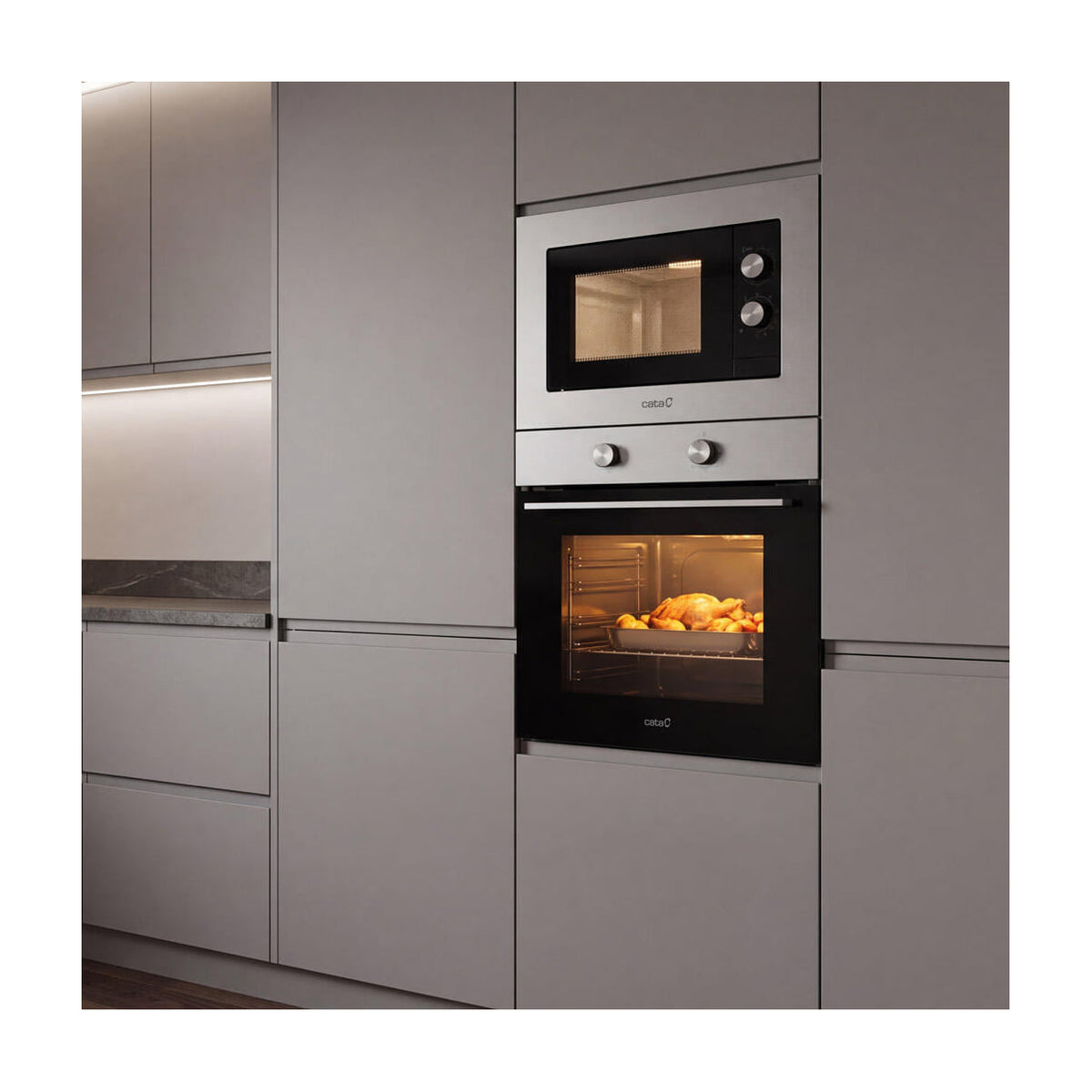 Horno convencional Cata SES 8004 X, 73 litros y 4 funciones
