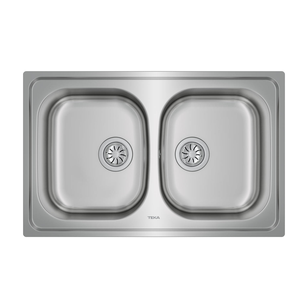Fregadero Teka Universe 80 T-XP 2C de acero inoxidable, 2 cubetas