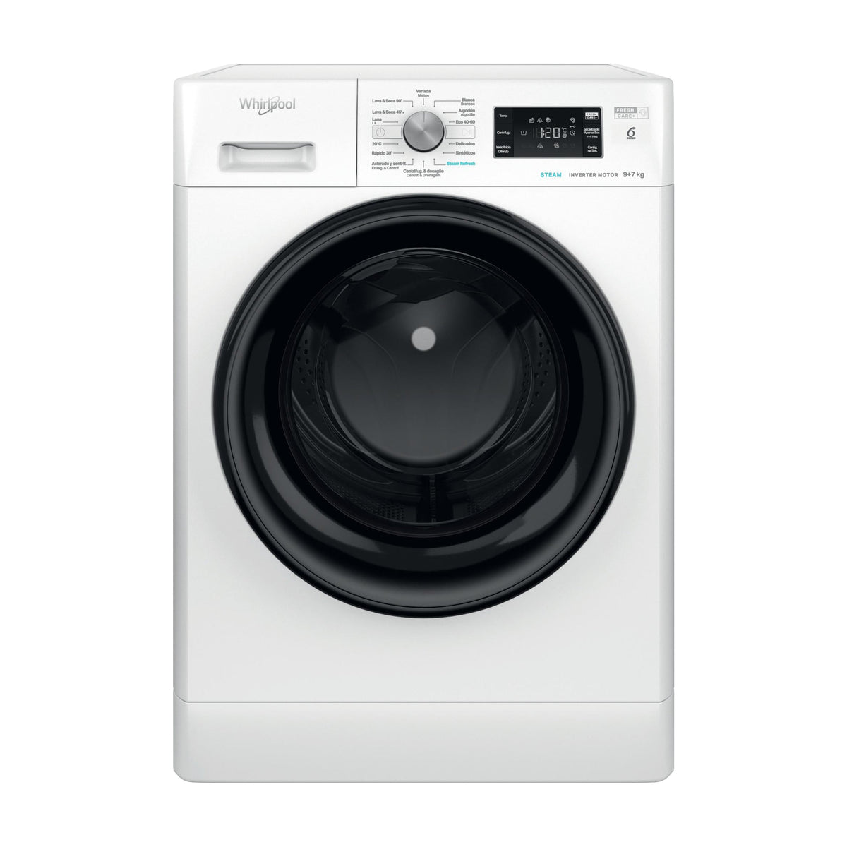 Lavasecadora Whirlpool FFWDB 976258 BV SPT, 9/7 kg y 1600 rpm