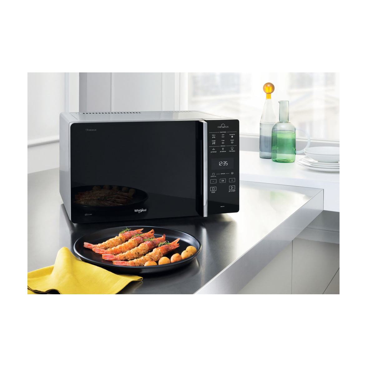 Microondas combinado Whirlpool MCP 349 SL de 25 l con grill y convección