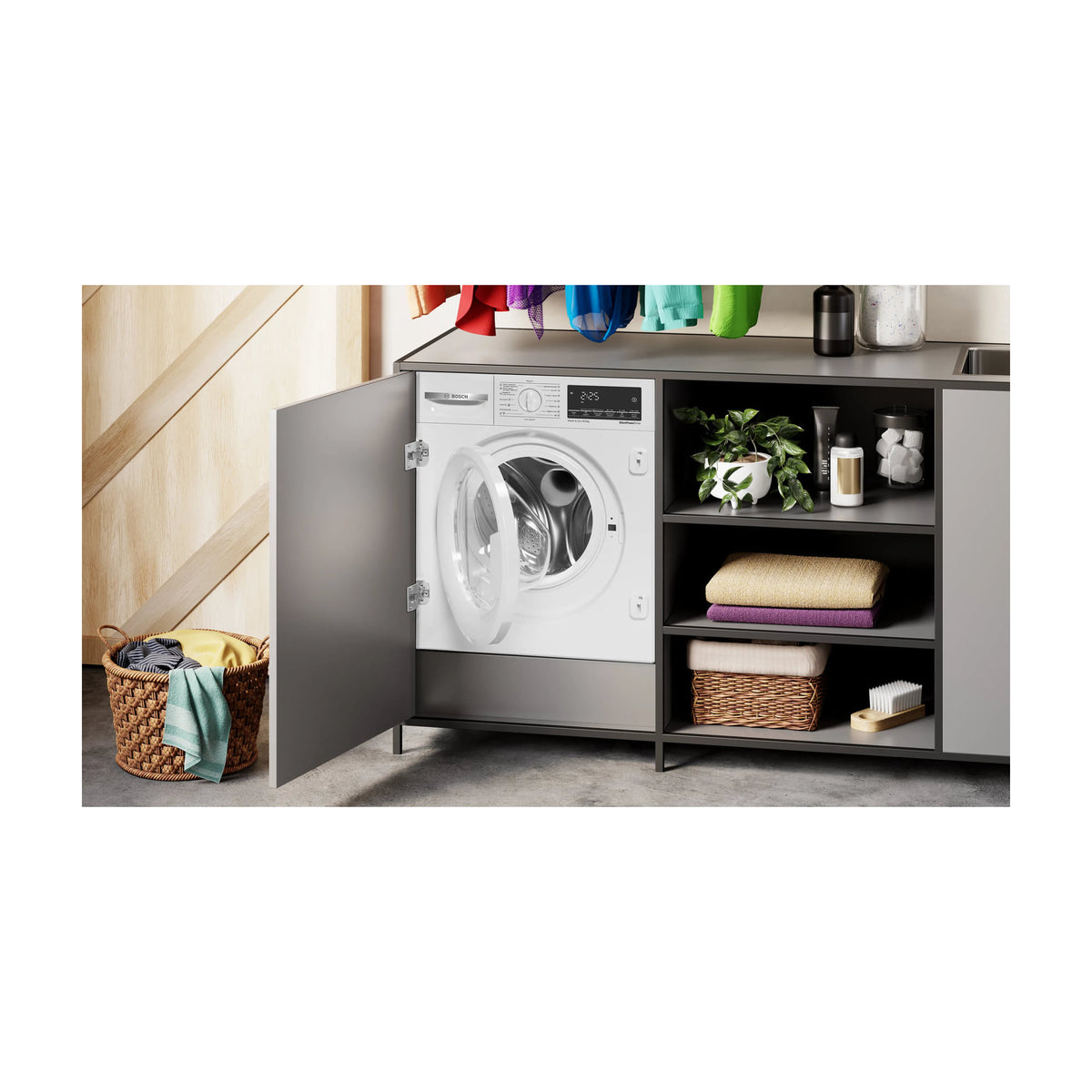 Lavasecadora Bosch WKD28490ES integrable, 8/5 kg y 1400 rpm