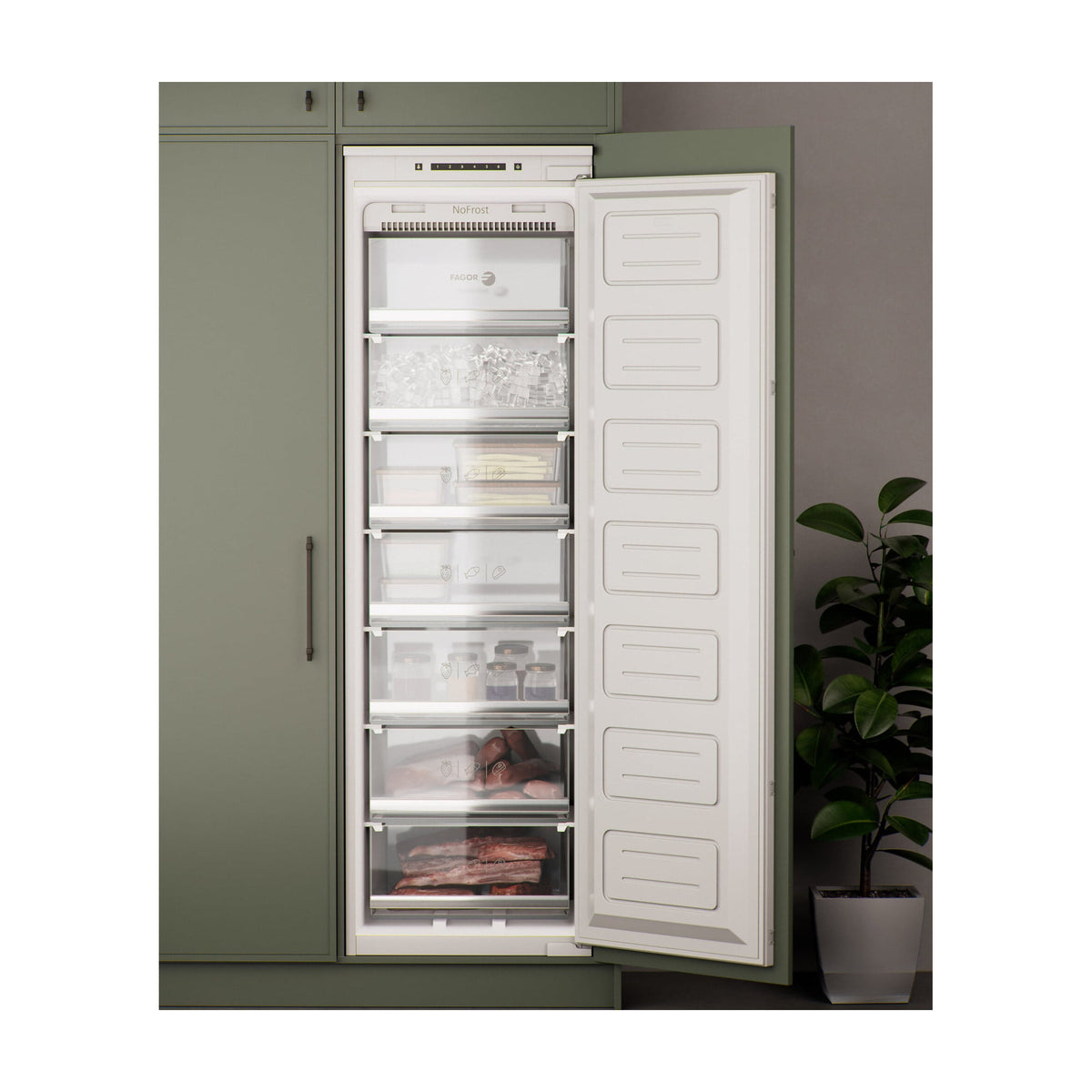 Congelador integrable Fagor 3CIB-1725 de 200 l con Total No Frost