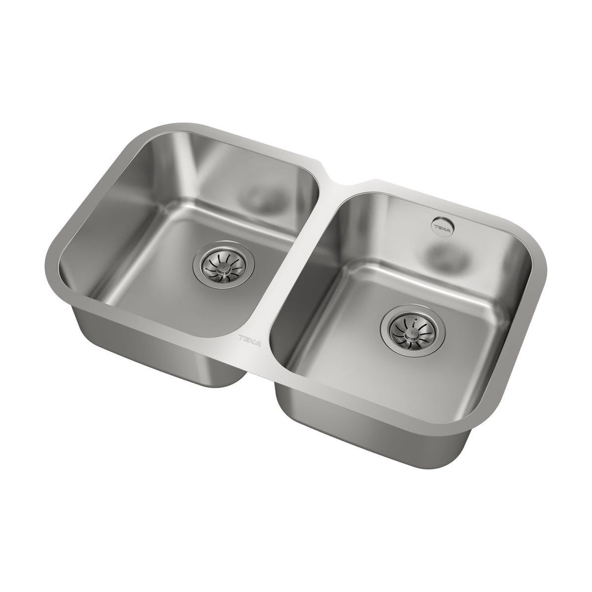 Fregadero Teka BE 2C 765 de dos cubetas, bajo encimera