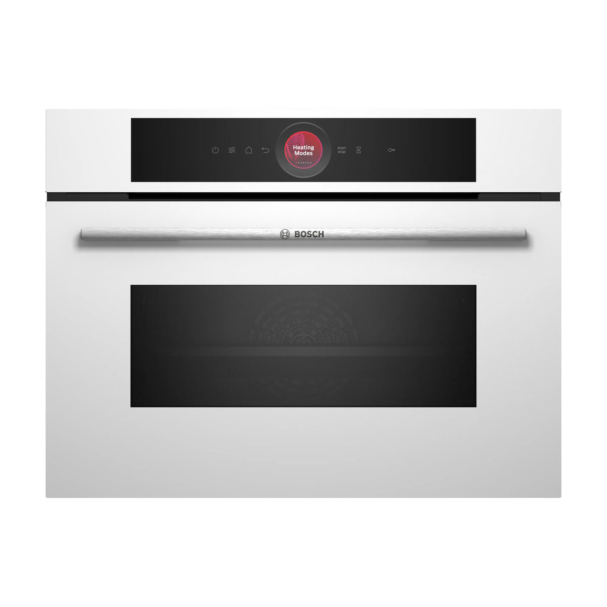 Horno compacto con microondas Bosch CMG7241W1, 45 l, blanco