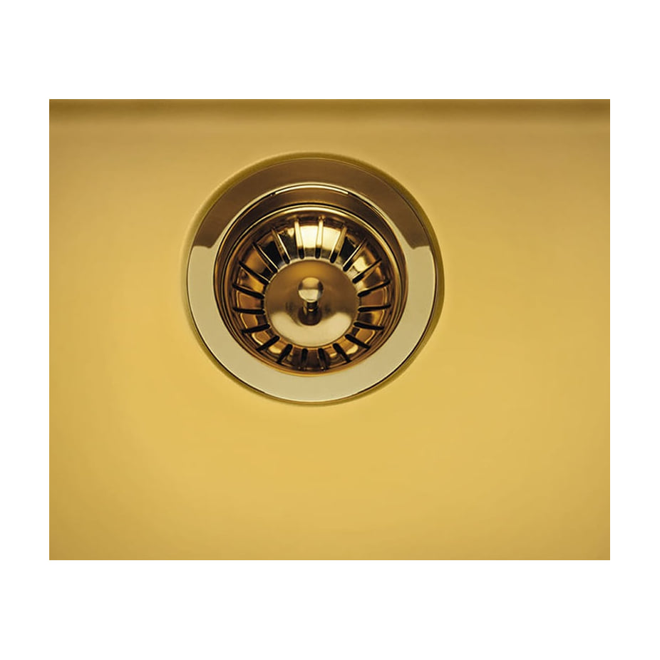 Fregadero Smeg VSTR40BRX bajo encimera, una cubeta y acabado bronce PVD